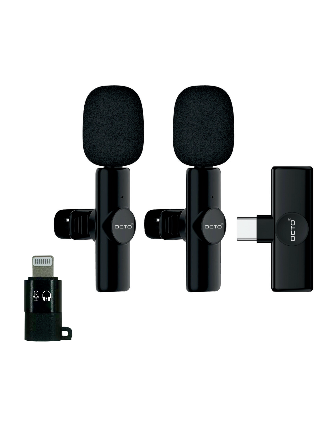 OCTO MIC OC-WM002 Compact Wireless Microphone for Creators