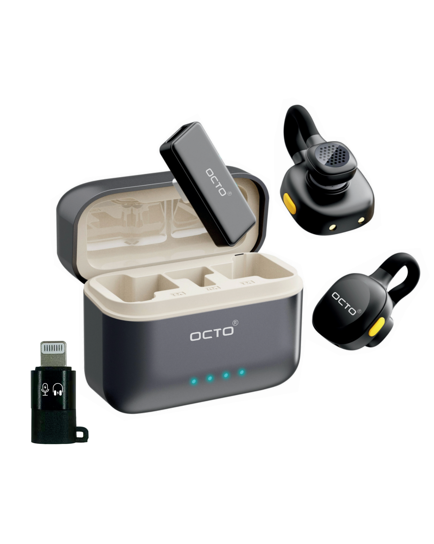 OCTO MIC OC-WM005 Premium 30H Wireless Microphone Kit
