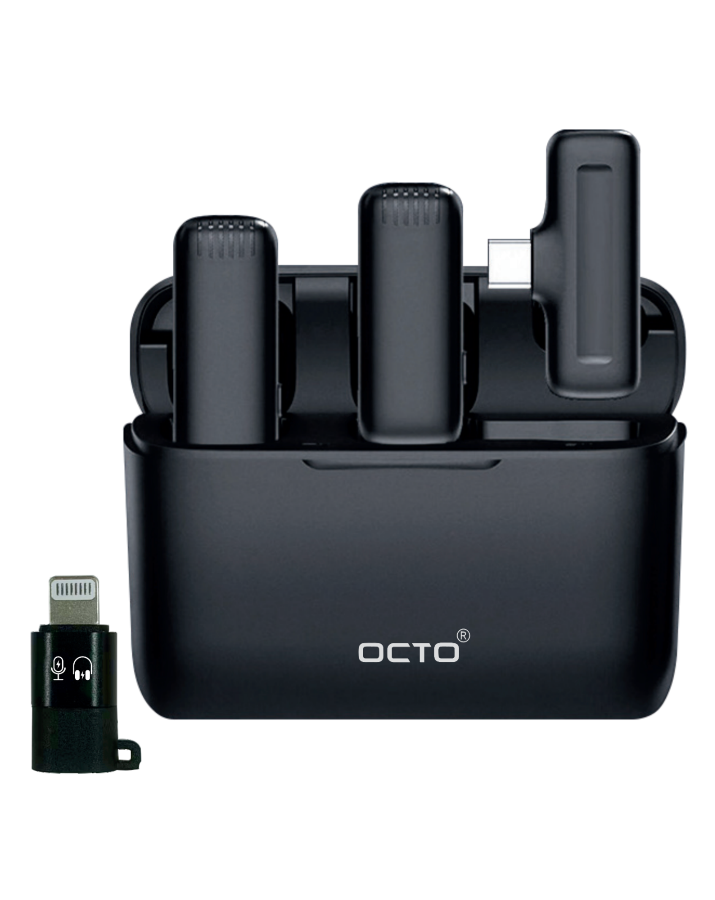 OCTO MIC OC-WM001 20H Charging Case Wireless Microphone