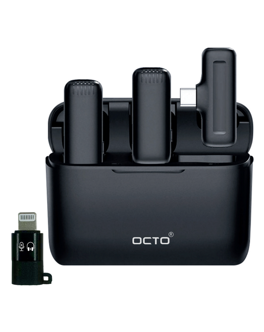 OCTO MIC OC-WM001 20H Charging Case Wireless Microphone